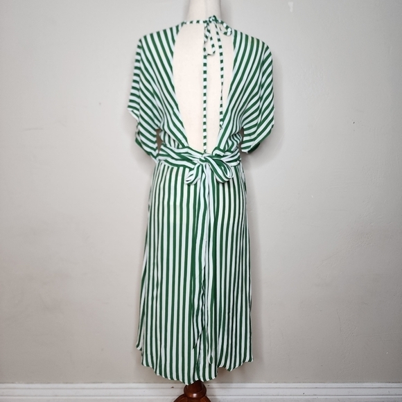NWT Faithfull The Brand Milan Midi Striped Dress Size Medium - Picture 3 of 14